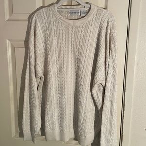 Barry Bricken 100% silk off white sweater   Soft to touch